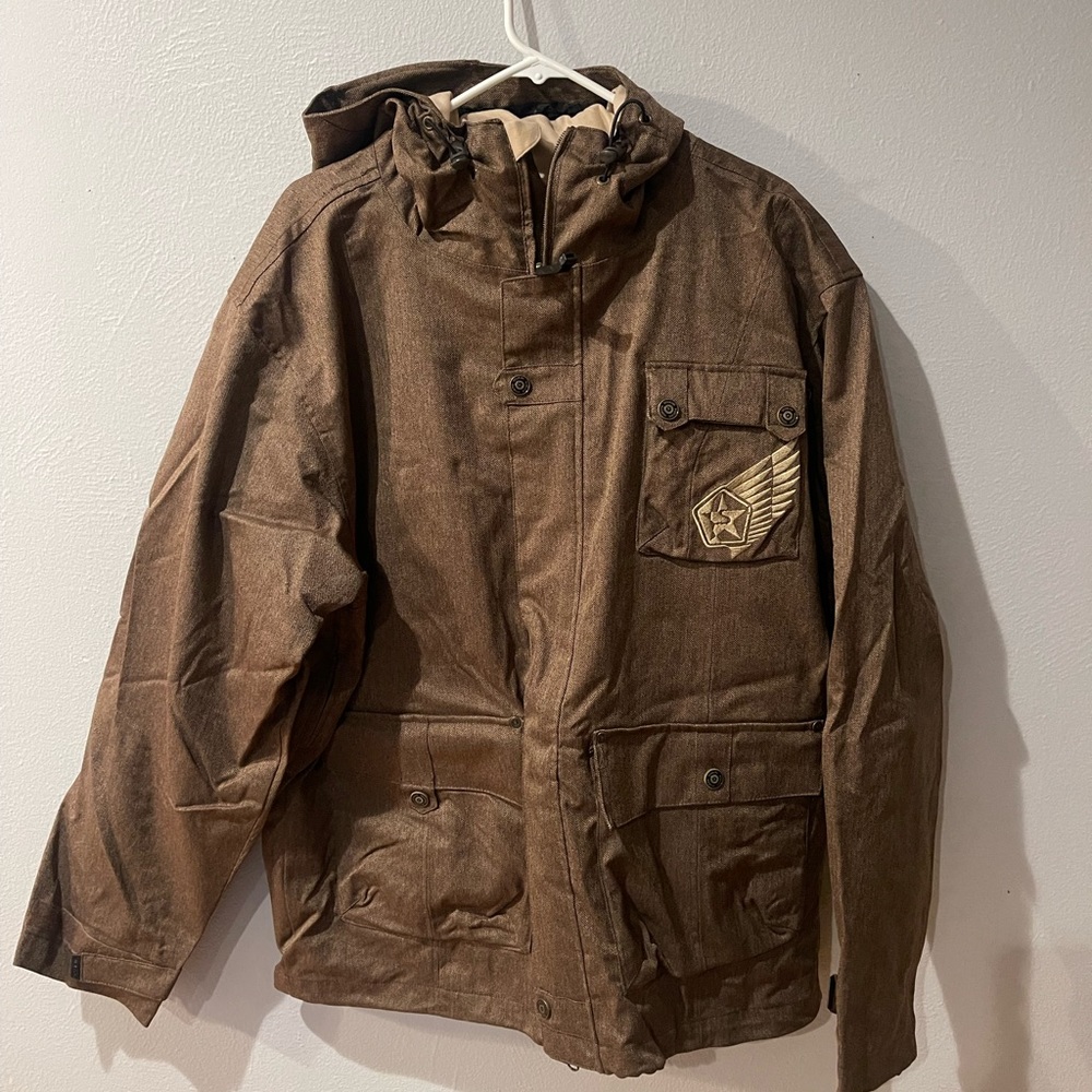 Men’s brown snow jacket